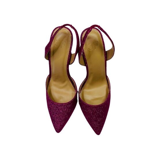 NIB JustFab Fuscia Giselle Sling Back Heels - Size 5.5 - Picture 10 of 16